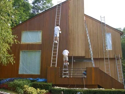Cedar Siding Staining Michigan